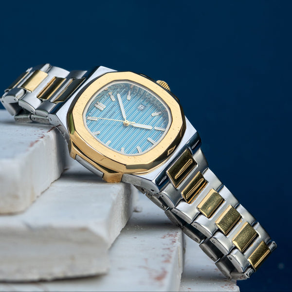 PP - Nautilus Blue Dial Two Tone 40mm