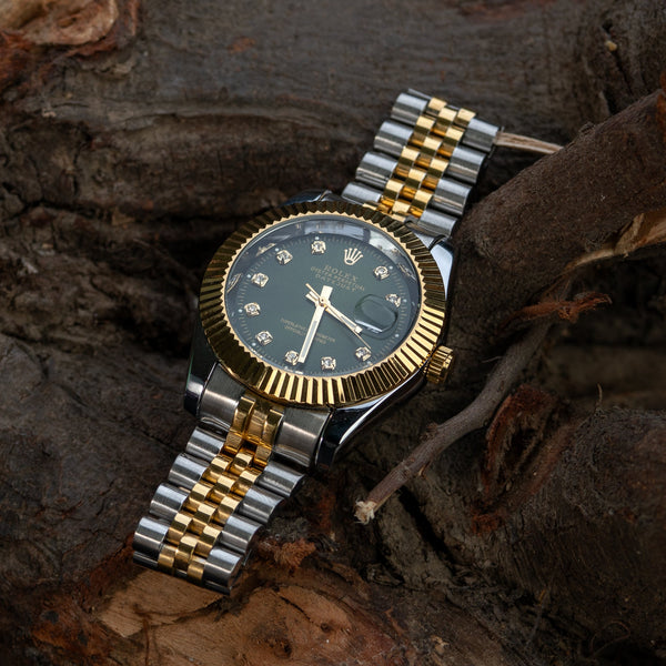 Rlx-DateJust Mens Watch-Green Dial