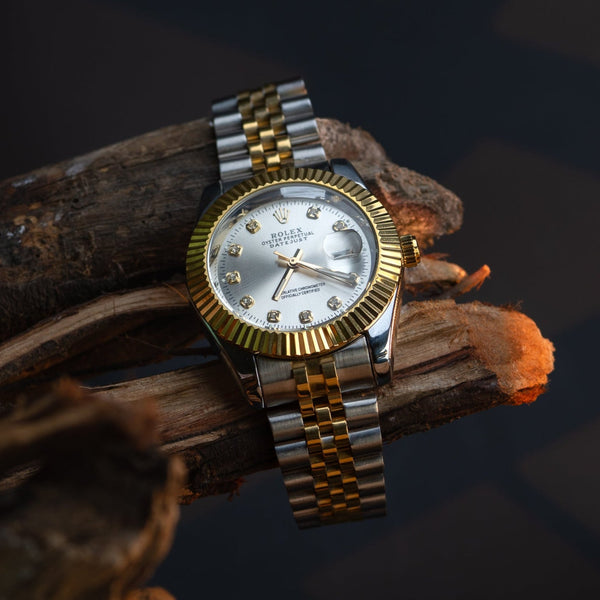 Rlx-DateJust Mens Watch-White Dial