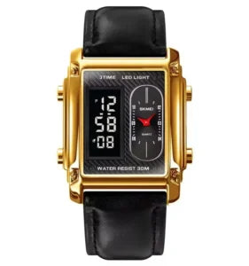 Skmei–1868 (strap)–LED Golden