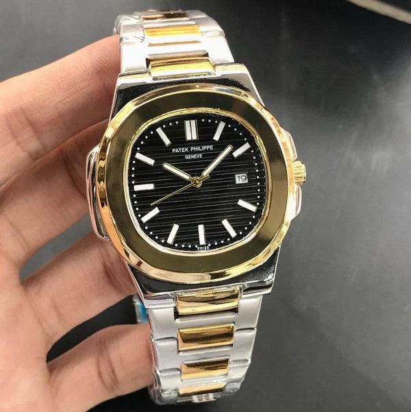 PP Datejust – Two-Tone Gold & Black | Premium Quality