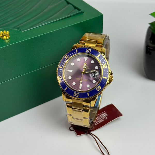 RLX Submariner Gold with Blue Dial