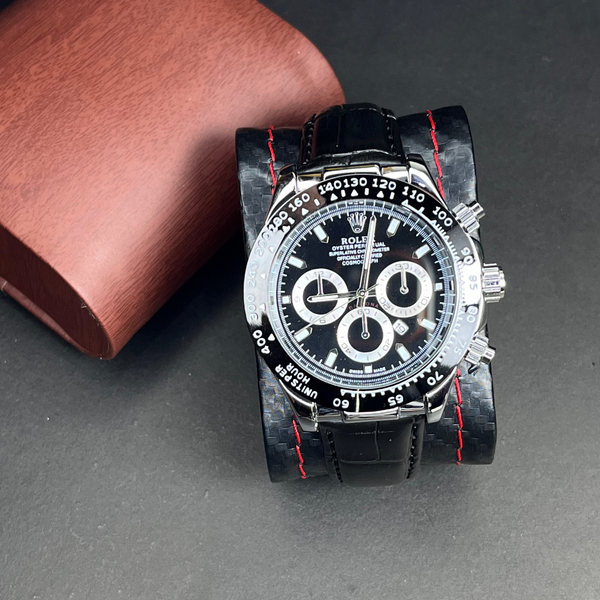RLX-Daytona–Mens Leather Strap Watch