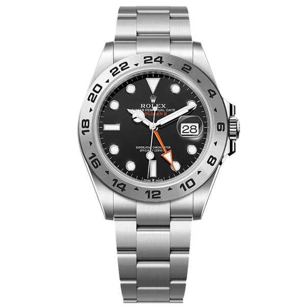 Rlx Oyster Stainless Steel Black Dial
